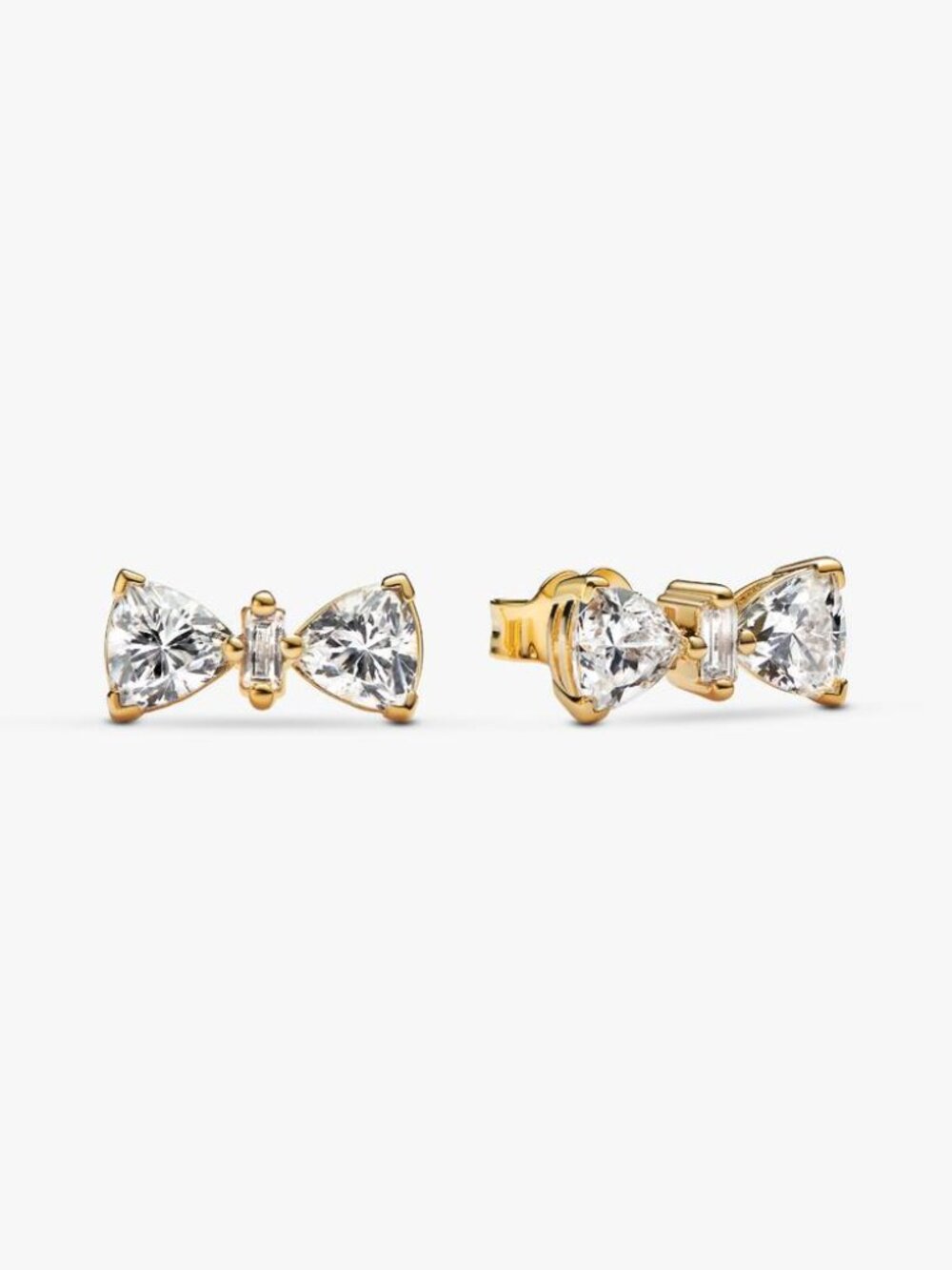Pandora Sparkling Bow Stud Earrings